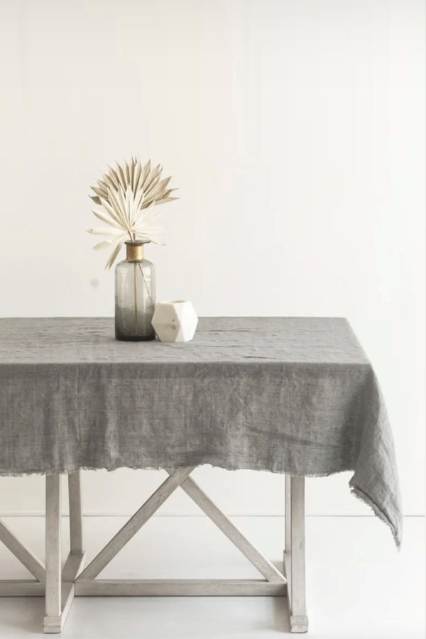 Creative Women Stone Washed Linen Tablecloth