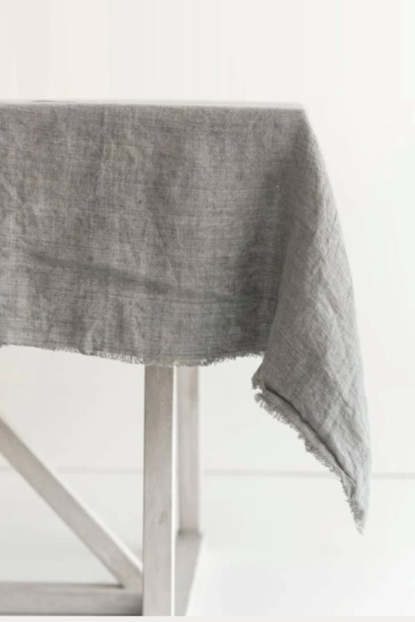 Creative Women Stone Washed Linen Tablecloth