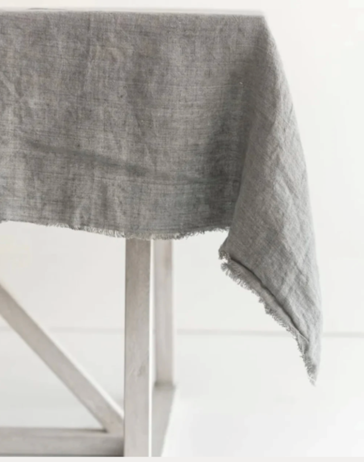 Creative Women Stone Washed Linen Tablecloth - Image 2 of 9