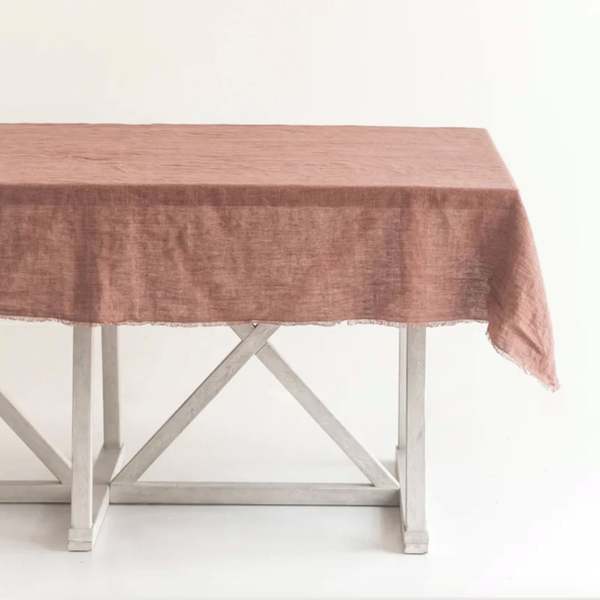 Creative Women Stone Washed Linen Tablecloth