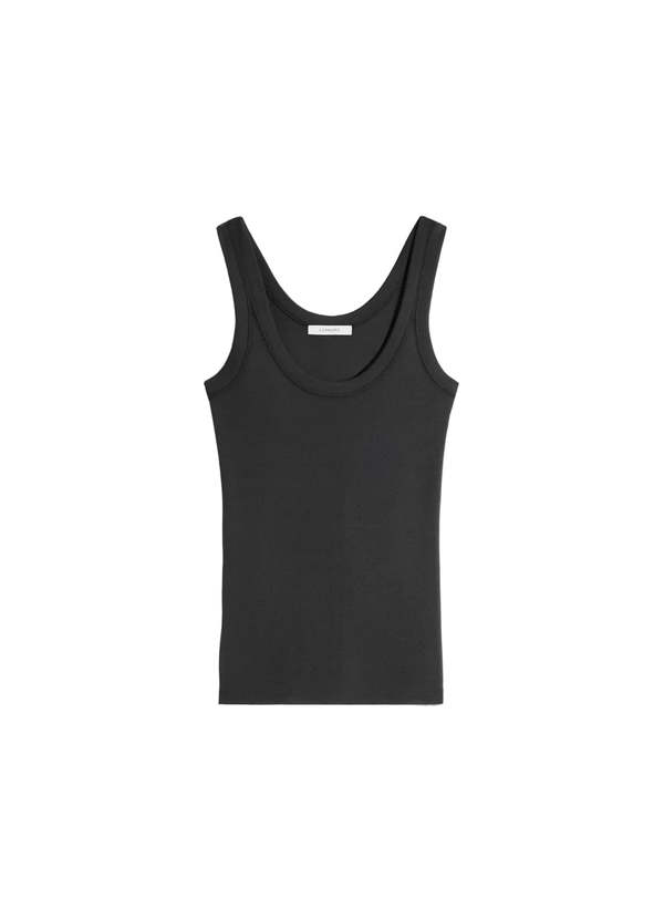 Lemaire Rib Tank Top In Jersey - Squid Ink