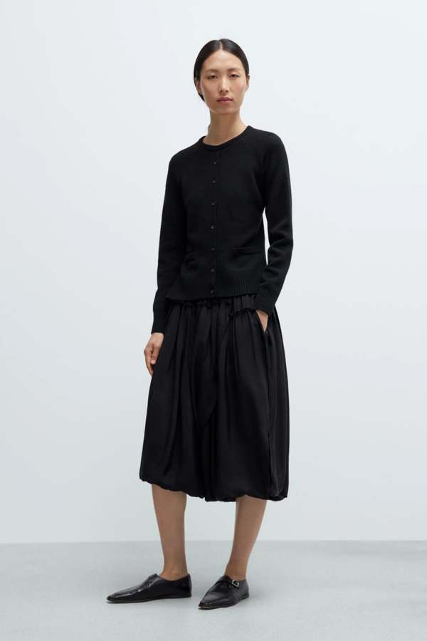 Cordera Merino Wool Open Back Cardigan - Black Cordera Merino Wool Open Back Cardigan - Black