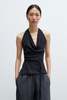 Cordera Merino Wool Tie Top Sweater - Thumbnail 2