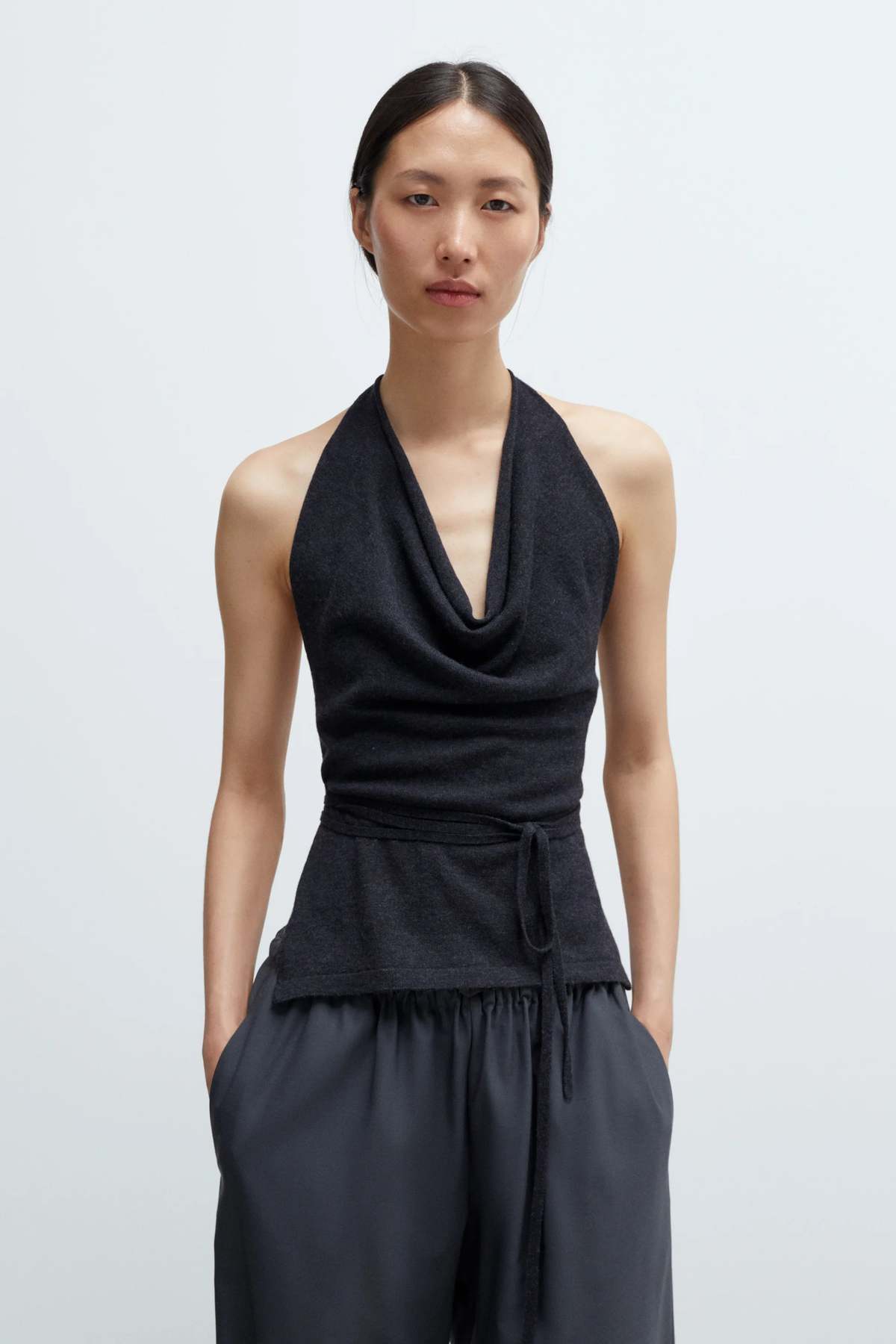 Cordera Merino Wool Tie Top Sweater - Image 2 of 4