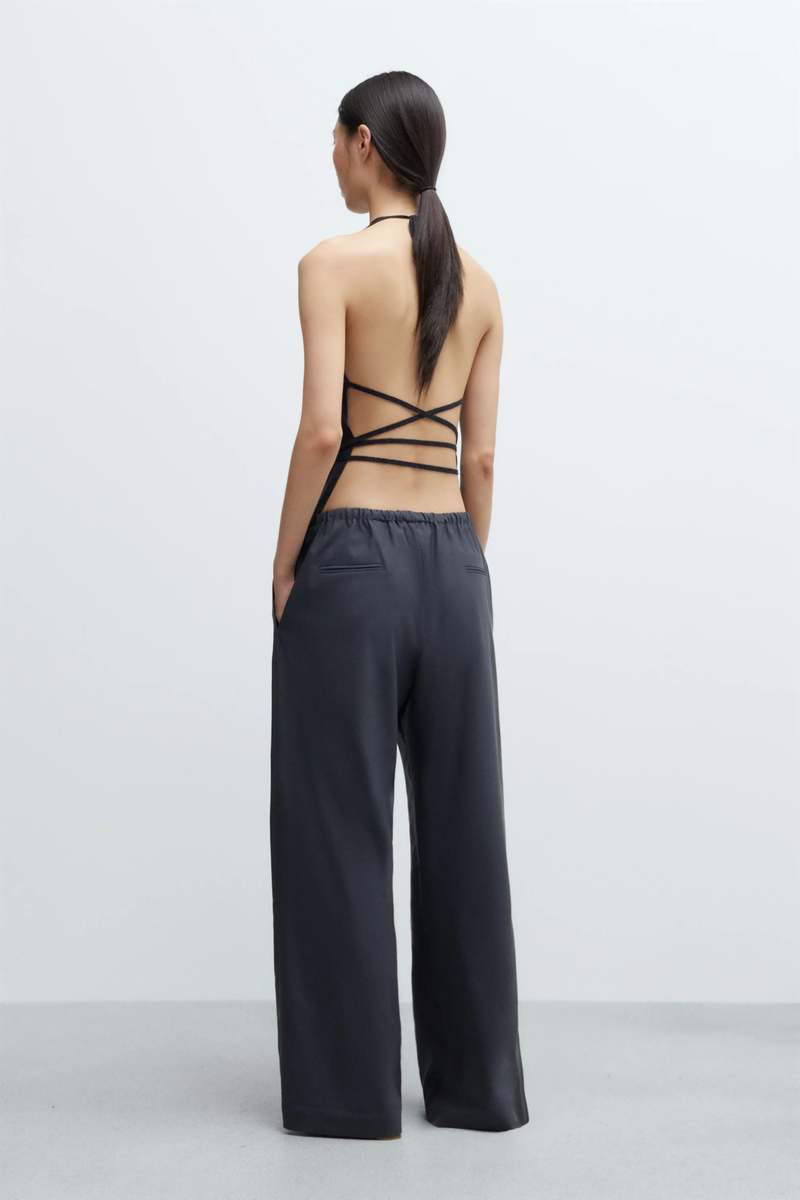Cordera Merino Wool Tie Top Sweater