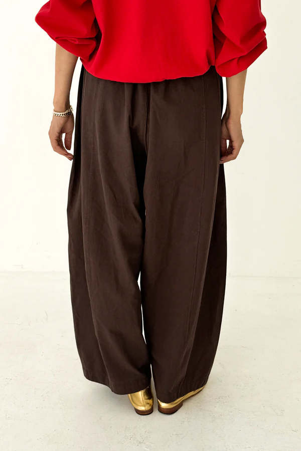 Le Bon Shoppe Parachute Pant - Dark Brown