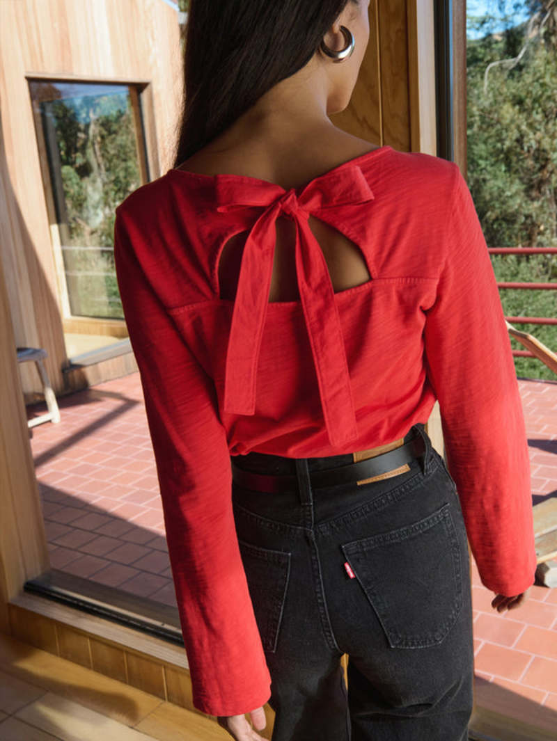 Nation Ltd Tavin Tie Back Top