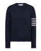 Thom Browne Merino Wool Holiday Hector Pullover Sweater - Blue - Thumbnail 1