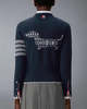 Thom Browne Merino Wool Holiday Hector Pullover Sweater - Blue - Thumbnail 3