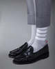 thom browne Spazzolato Pleated Varsity Loafer - Black - Thumbnail 5