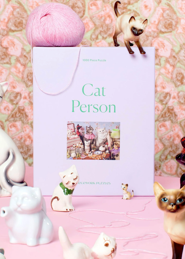 piecework puzzles Cat Person 1000 Piece Puzzle