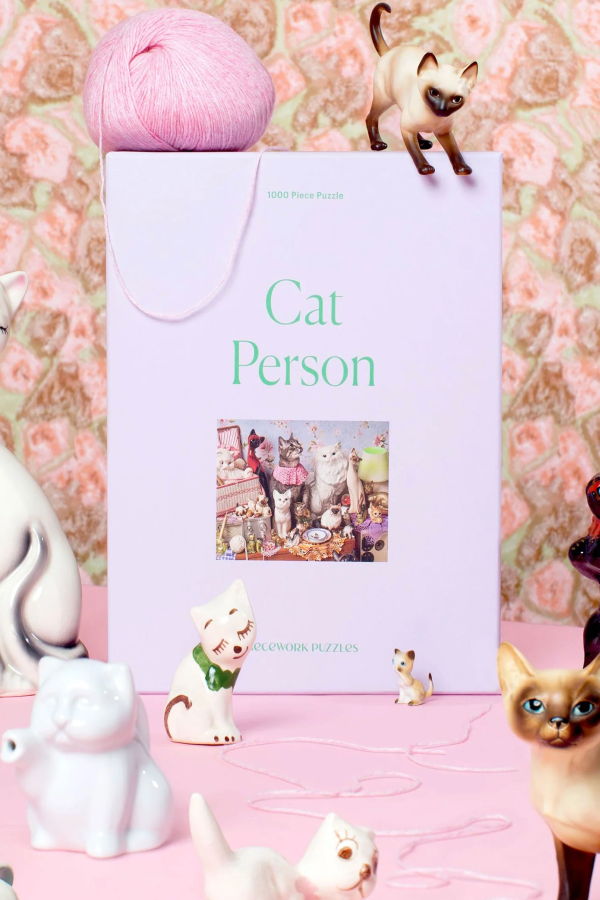 piecework puzzles Cat Person 1000 Piece Puzzle