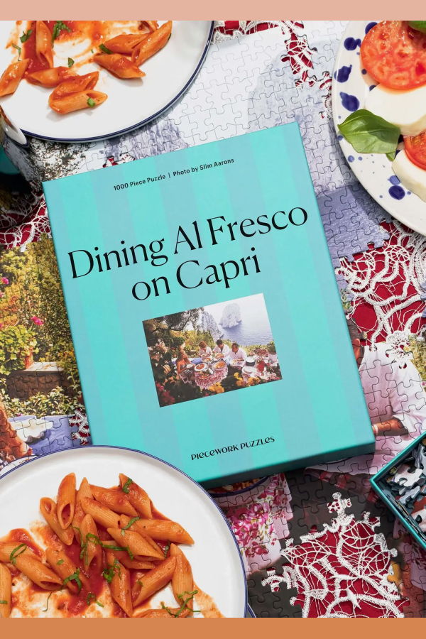 Piecework Puzzles Dining Al Fresco - Slim Aarons Collab - 1000 Pieces Puzzle