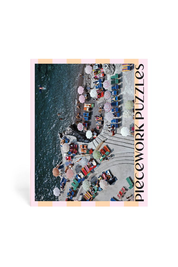 Piecework Puzzles Positano Beach Slim Aarons 1000 Piece Jigsaw Puzzle