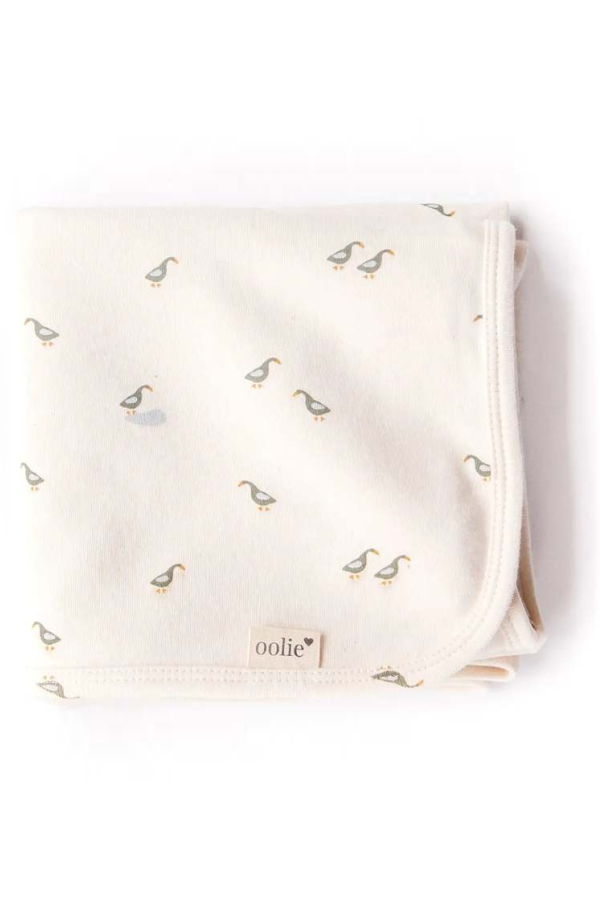KIDS oolie Runner Ducks Organic Baby Blanket