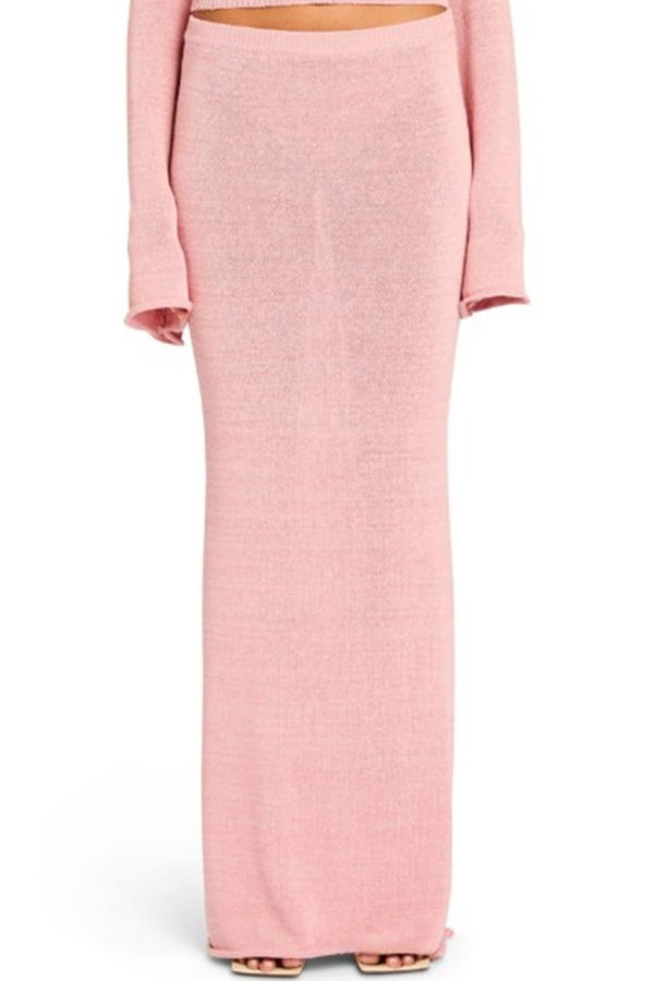 Ser.o.ya Kora Knit Maxi Skirt - Coral Blush