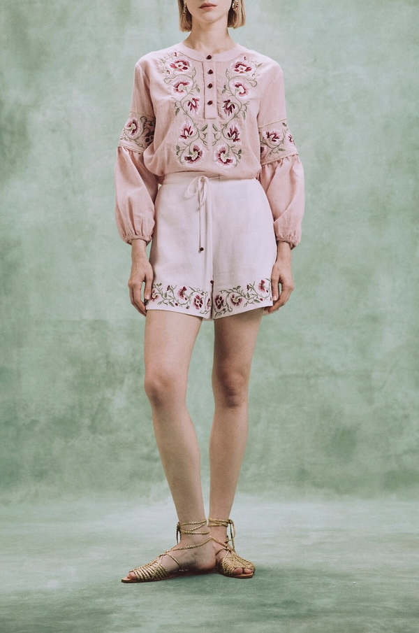 Rosewater House Lola Blouse Top - Pink