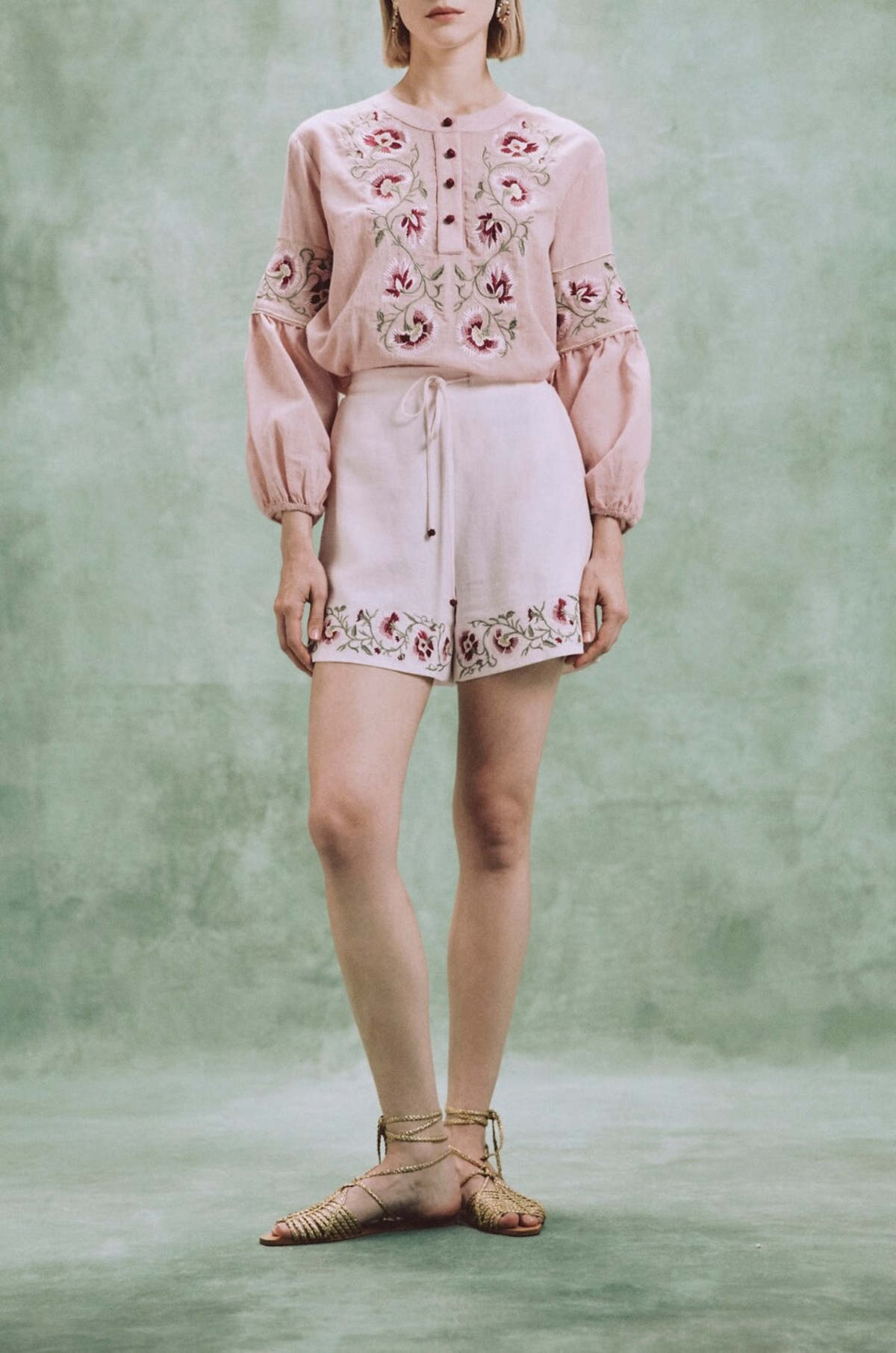 Rosewater House Lola Blouse Top - Pink - Image 1 of 2