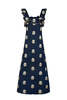 Rosewater House Malika Dress - Navy/White - Thumbnail 2