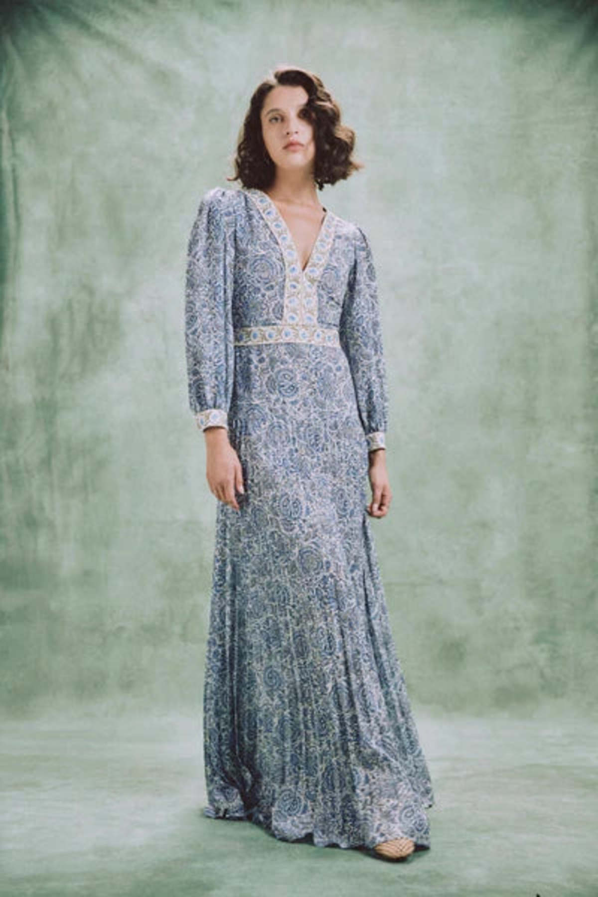 Rosewater House Tooba Maxi Dress - Blue - Image 1 of 2