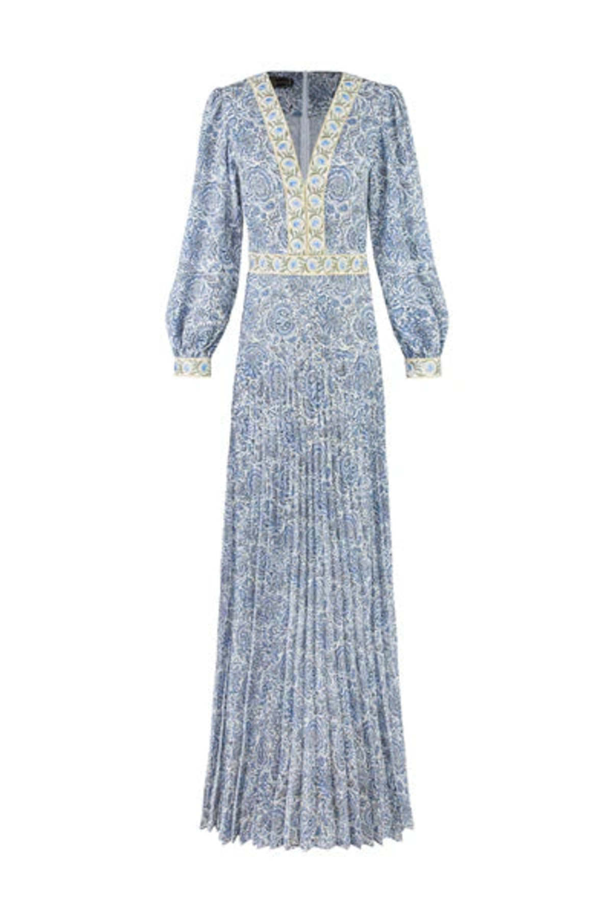 Rosewater House Tooba Maxi Dress - Blue - Image 2 of 2