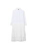 KIDS Thom Browne Pleated Bottom Shirtdress - White - Thumbnail 2