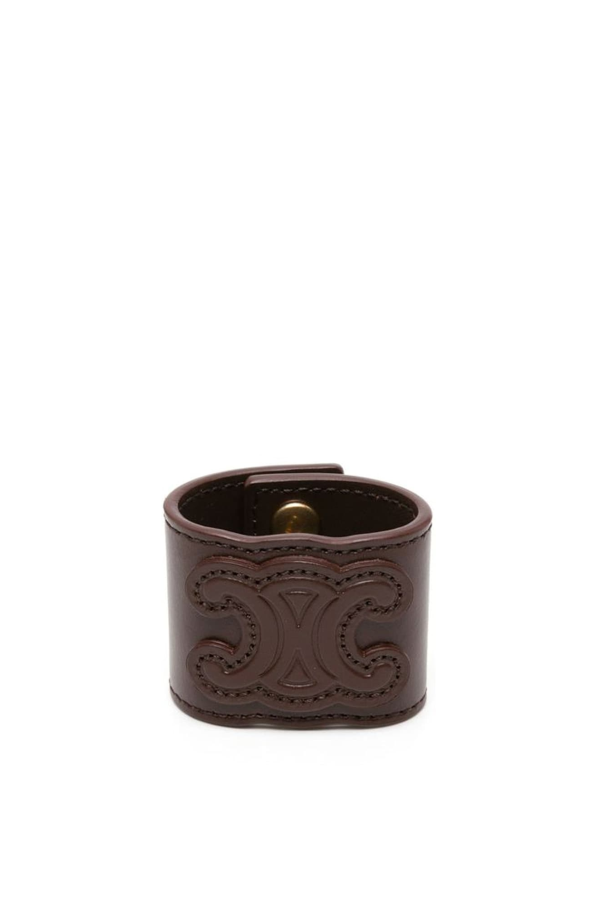 Celine Leather Hair Cuff - Brown
