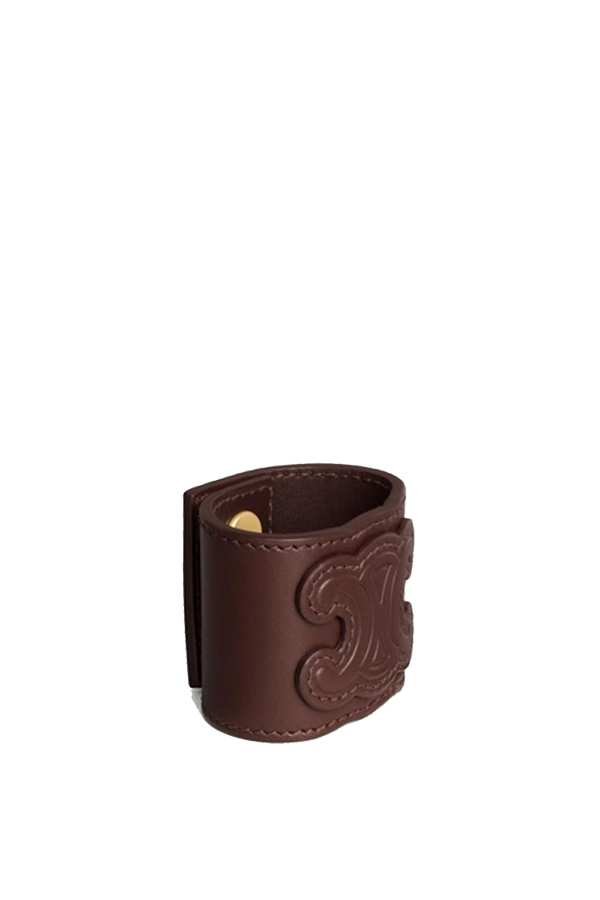 Celine Leather Hair Cuff - Brown
