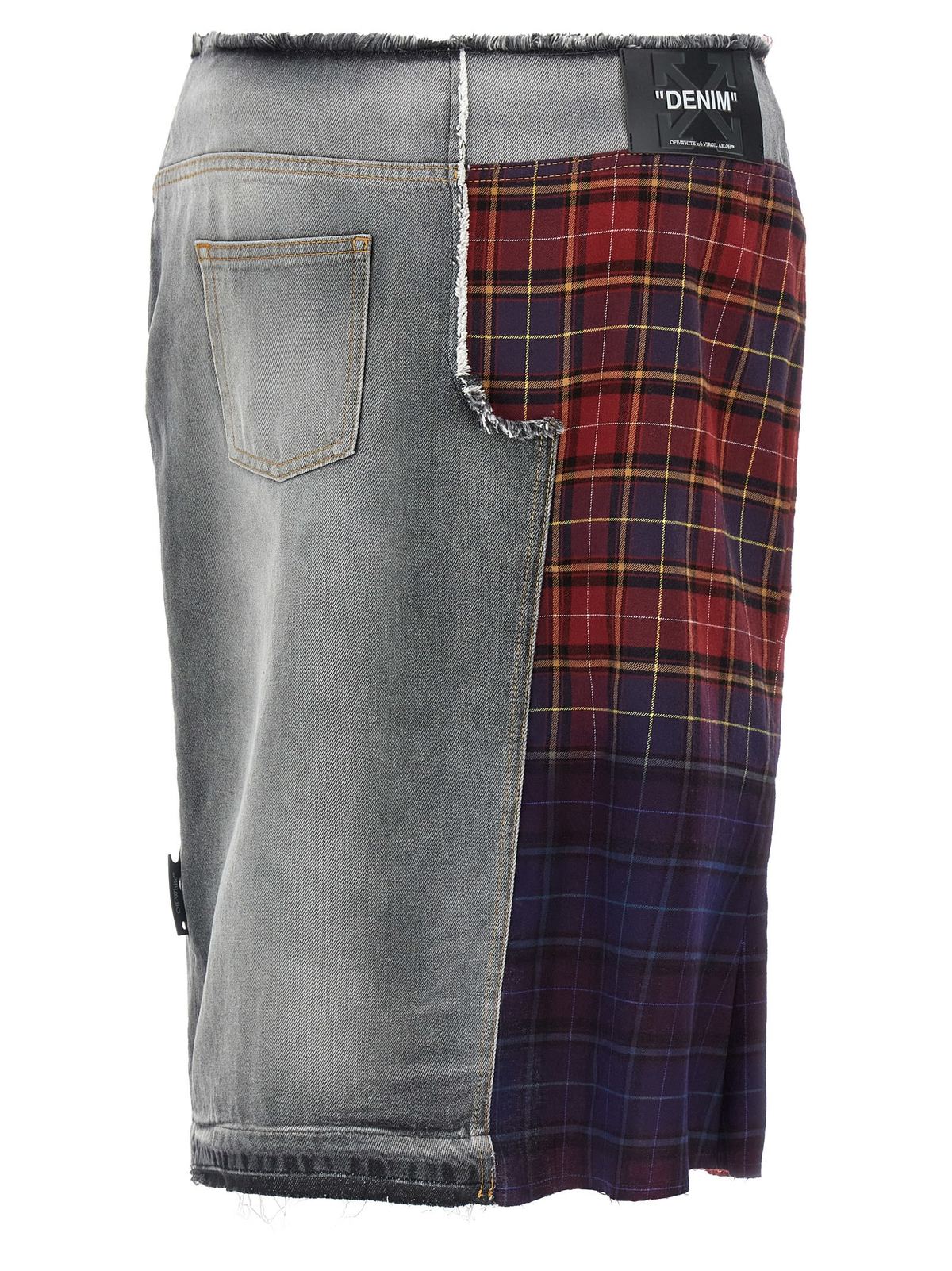 Off-White Patchwork Skirt - Multicolor - Image 2 of 4