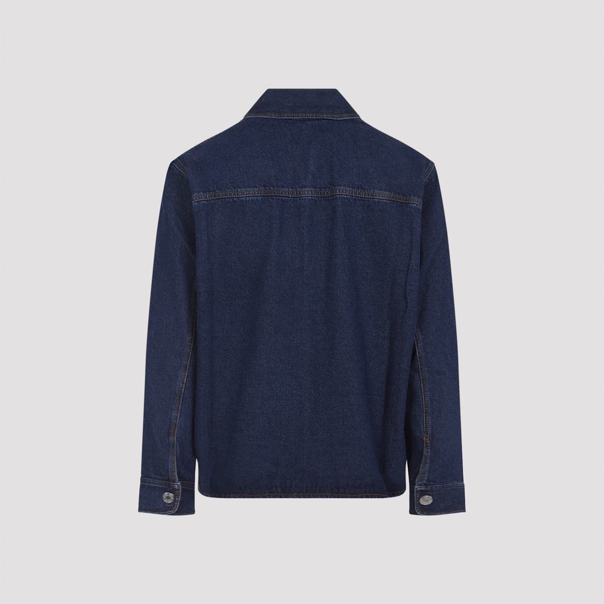 Ami Alexandre Mattiussi De Coeur Overshirt - Indigo - Image 4 of 5