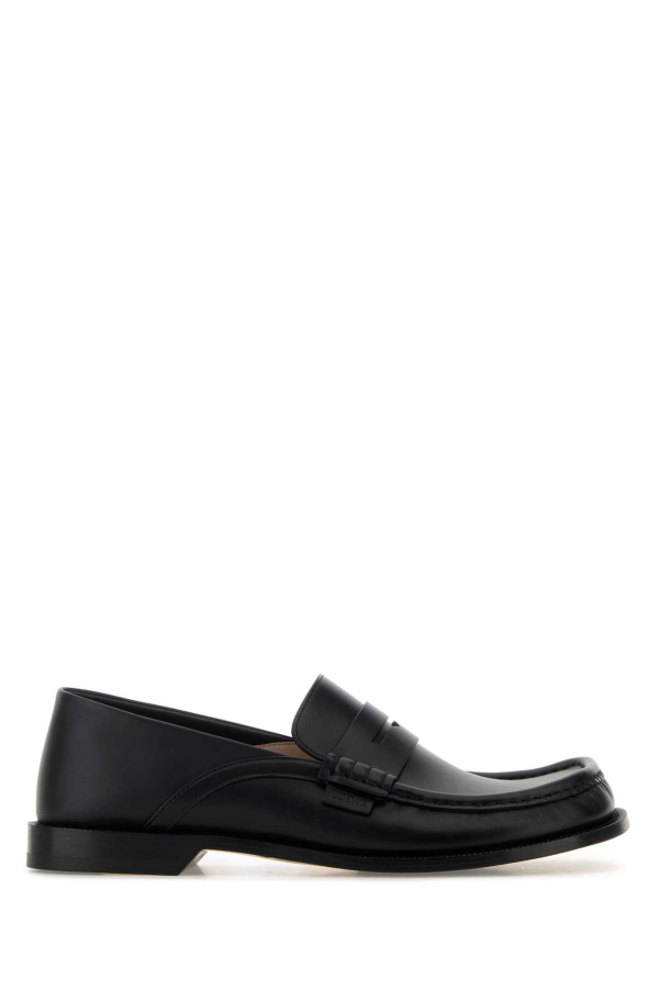 LOEWE Campo Flap Loafers - Black