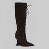 Paris Texas Stiletto Boots 105 - Ebony - Thumbnail 1