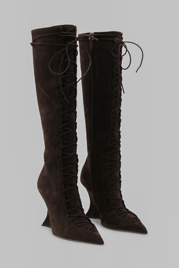 Paris Texas Stiletto Boots 105 - Ebony
