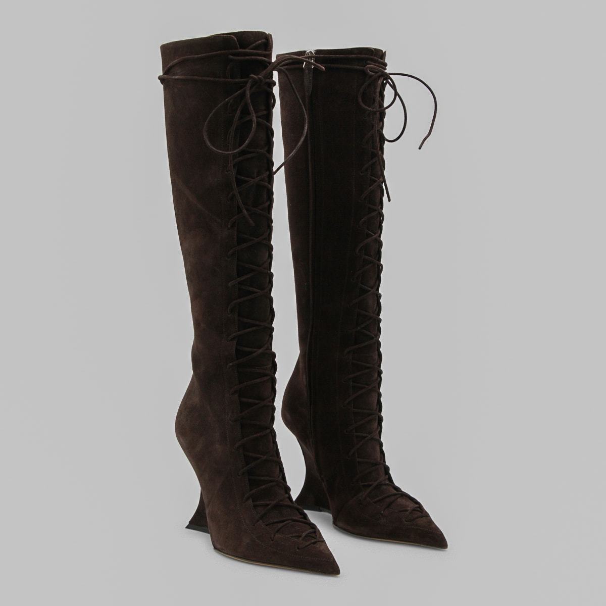 Paris Texas Stiletto Boots 105 - Ebony - Image 2 of 4