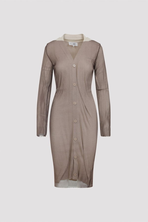 MM6 Maison Margiela Cardigan - Beige Brown