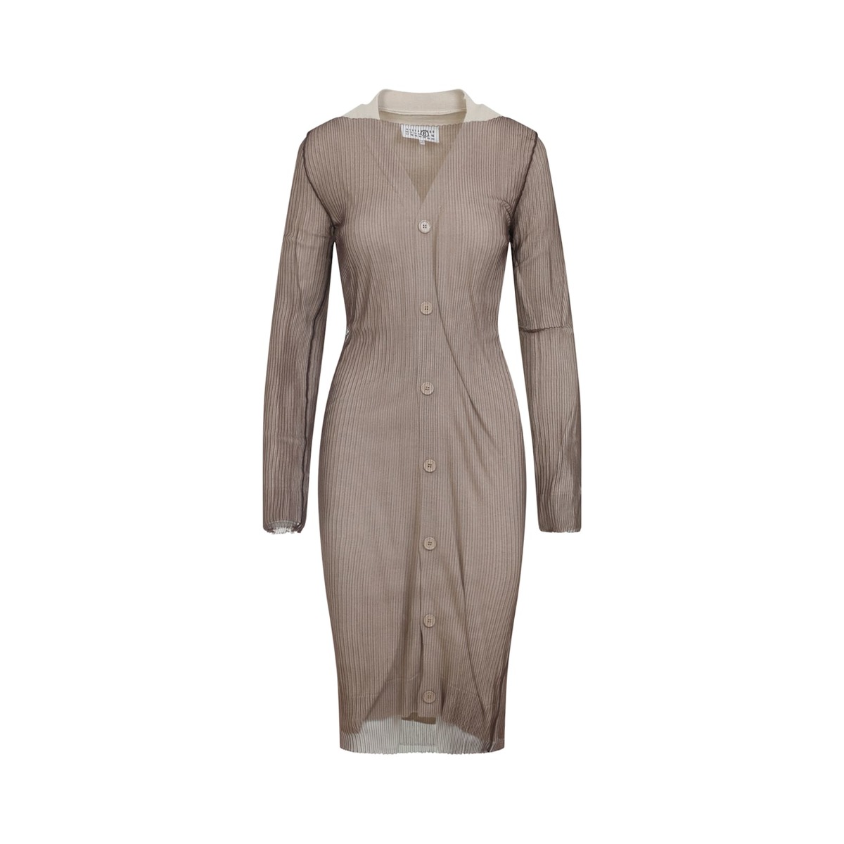 MM6 Maison Margiela Cardigan - Beige Brown - Image 2 of 5