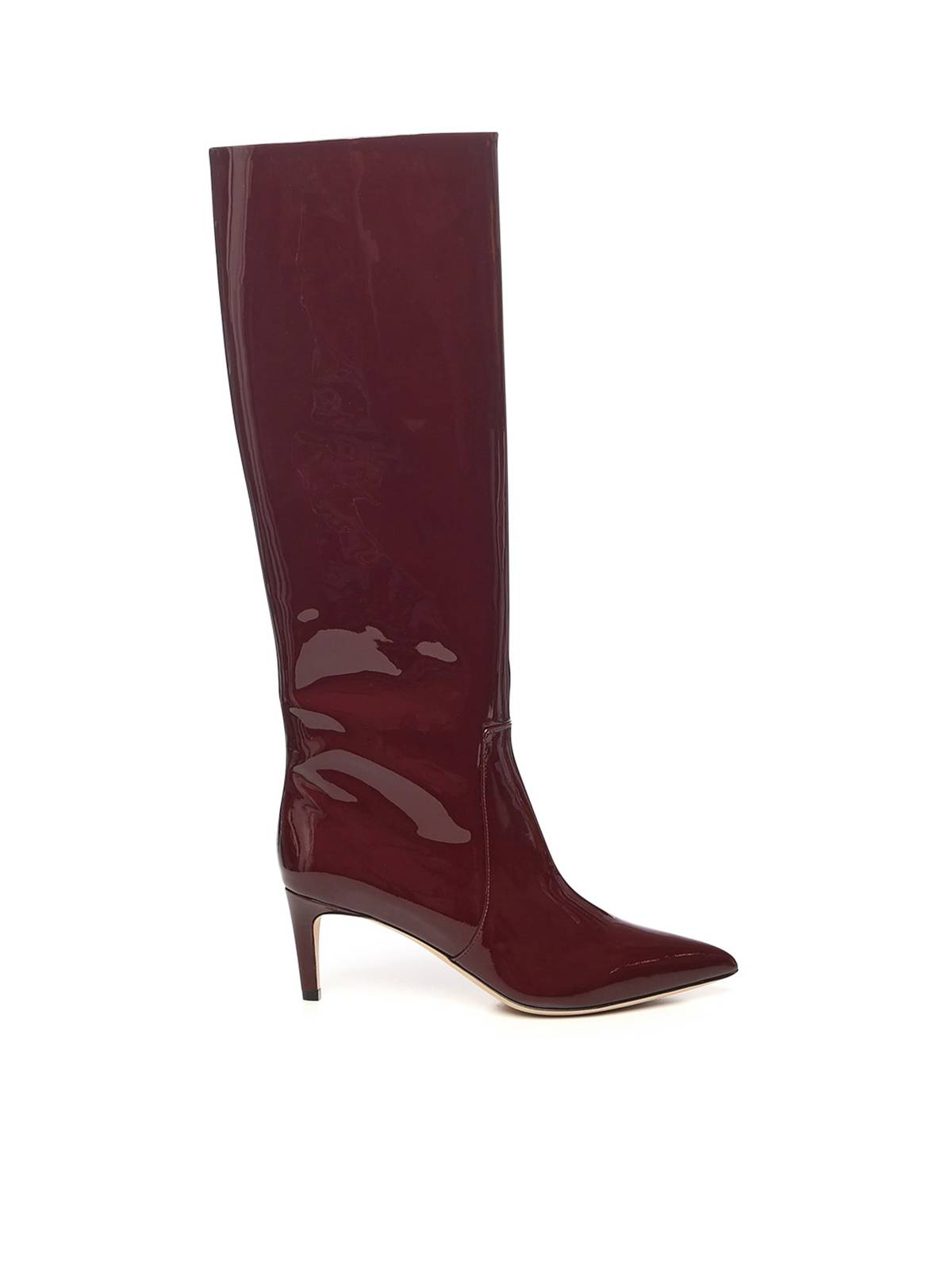 Paris Texas Patent Leather Stiletto Boots - Pinot Noir - Image 1 of 4