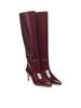Paris Texas Patent Leather Stiletto Boots - Pinot Noir - Thumbnail 2