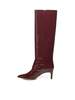 Paris Texas Patent Leather Stiletto Boots - Pinot Noir - Thumbnail 4