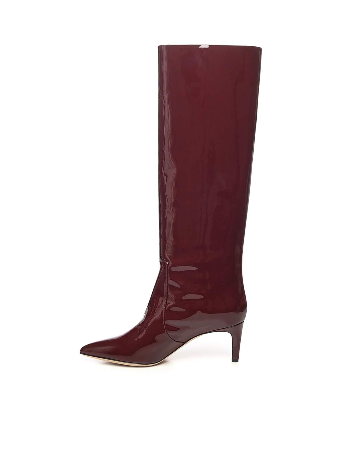 Paris Texas Patent Leather Stiletto Boots - Pinot Noir - Image 4 of 4
