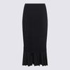 MM6 Maison Margiela Black Wool Skirt - Thumbnail 1