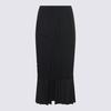 MM6 Maison Margiela Black Wool Skirt - Thumbnail 2