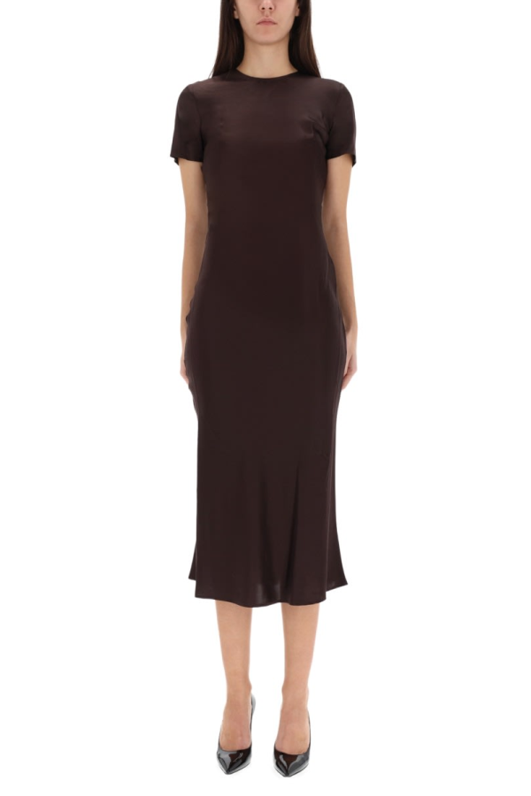 Staud Marcel Midi Dress - Brown