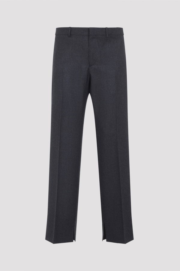 Celine Wool Pants - Gris/Craie