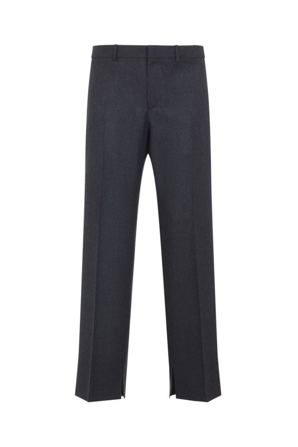 Celine Wool Pants - Gris/Craie