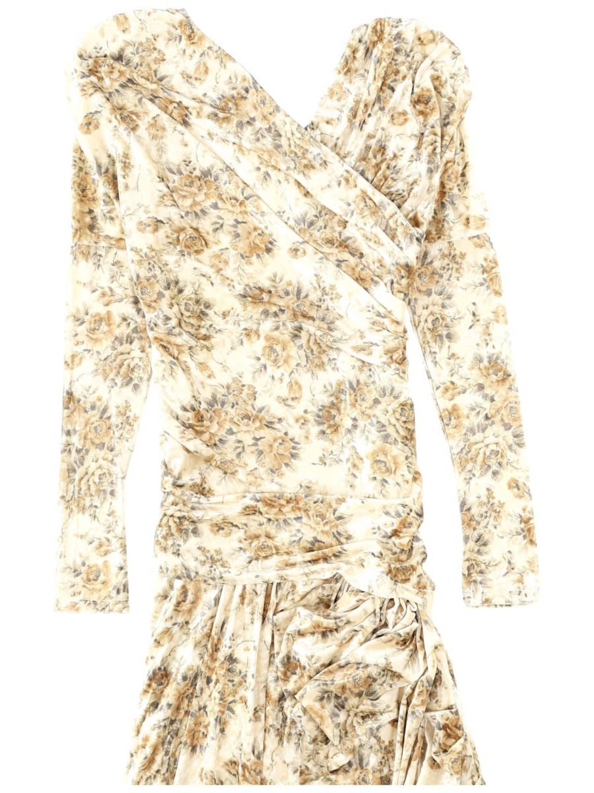 Ganni Long Dress With Print Dress - Ivory - Image 3 of 3