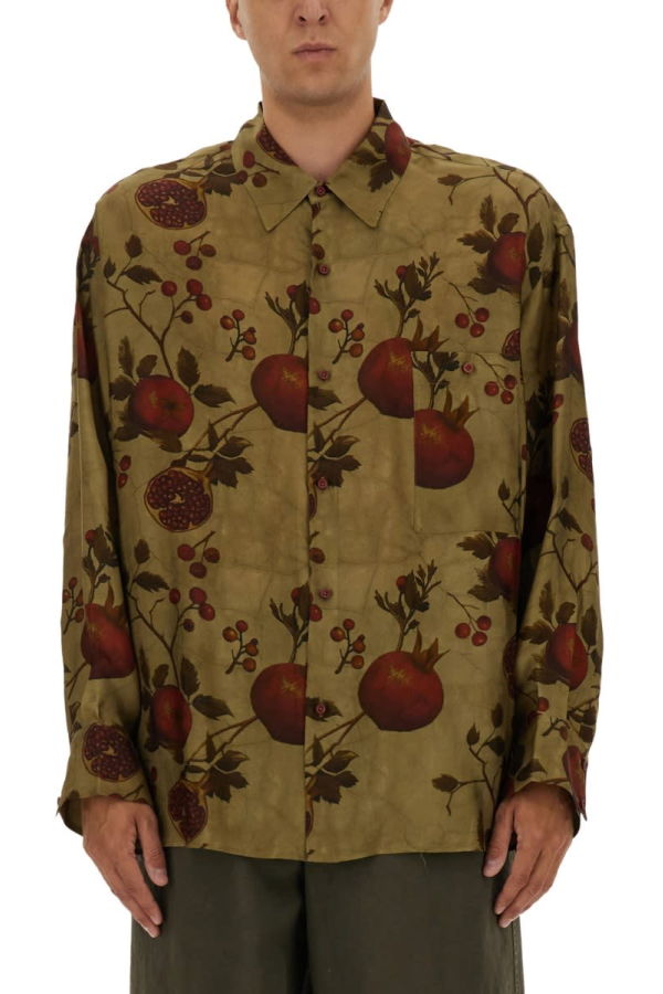 Uma Wang Pomegranate Print Shirt - Multicolour