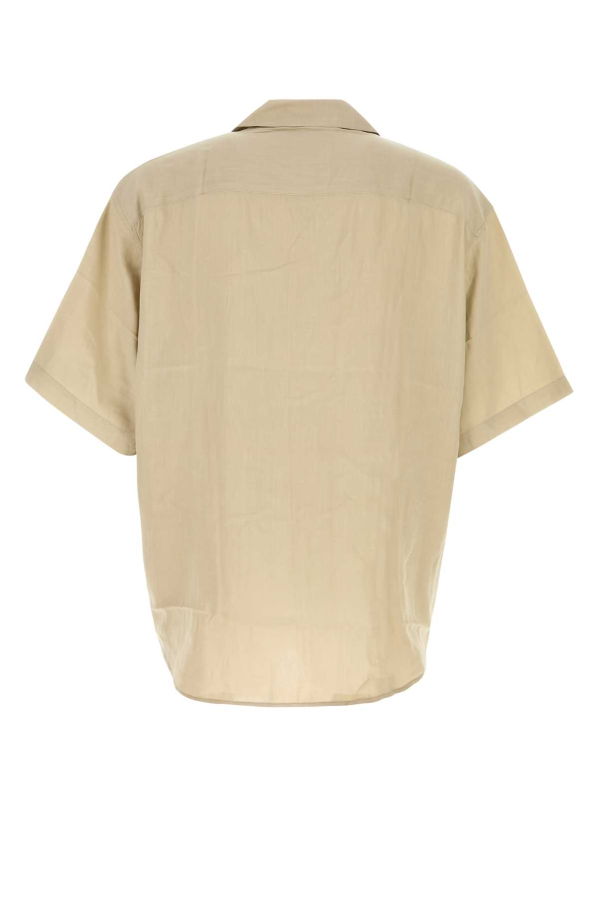 Ami Alexandre Mattiussi Beige Viscose Shirt - WHITECOFFEE