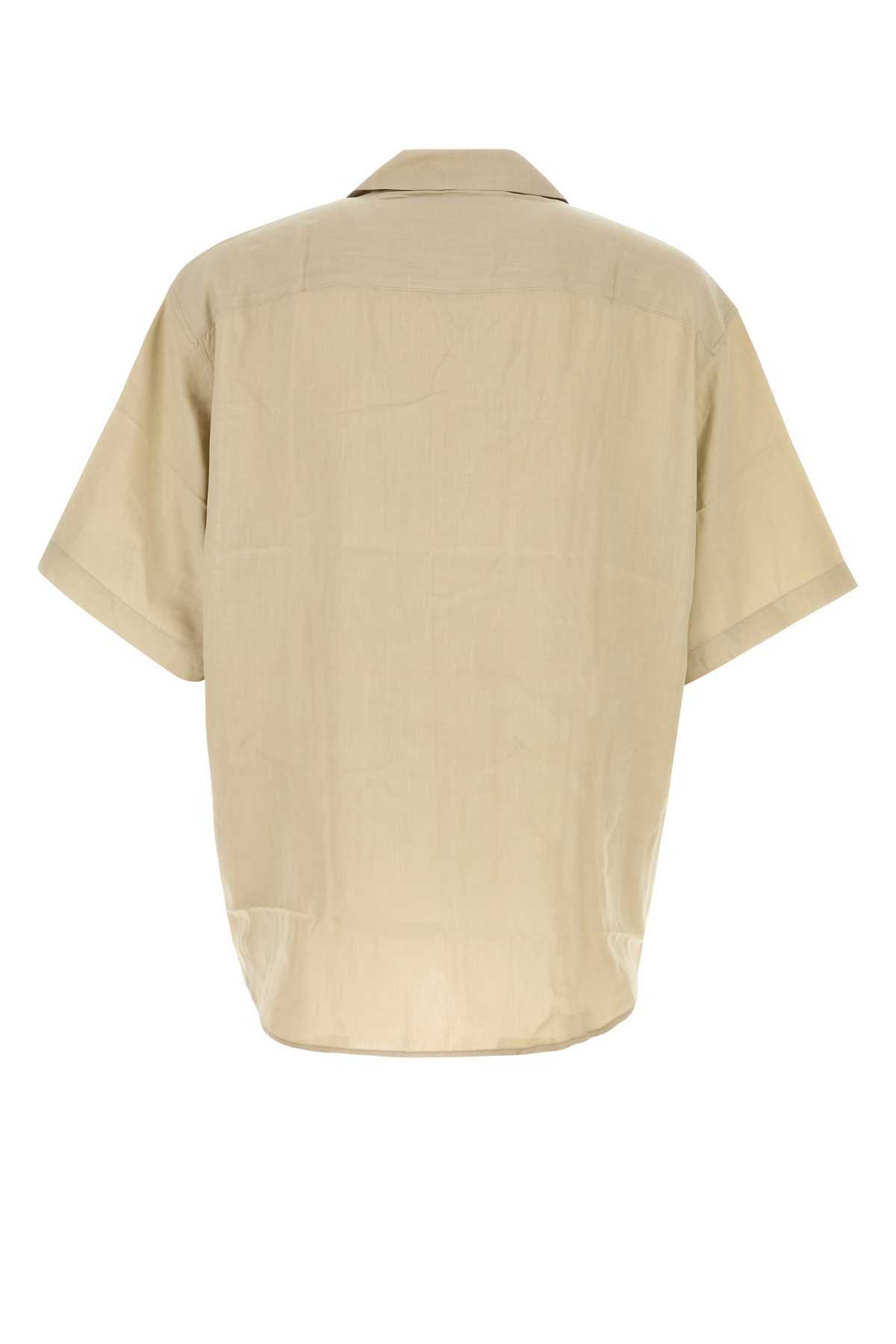 Ami Alexandre Mattiussi Beige Viscose Shirt - WHITECOFFEE - Image 2 of 2