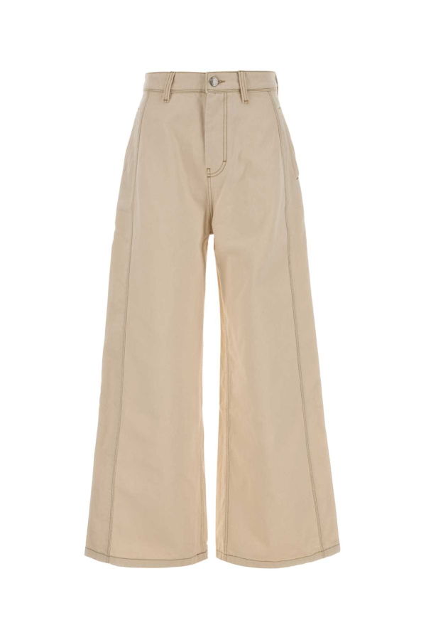 Ami Alexandre Mattiussi Sand Denim Wide-Leg Jeans - Ecru